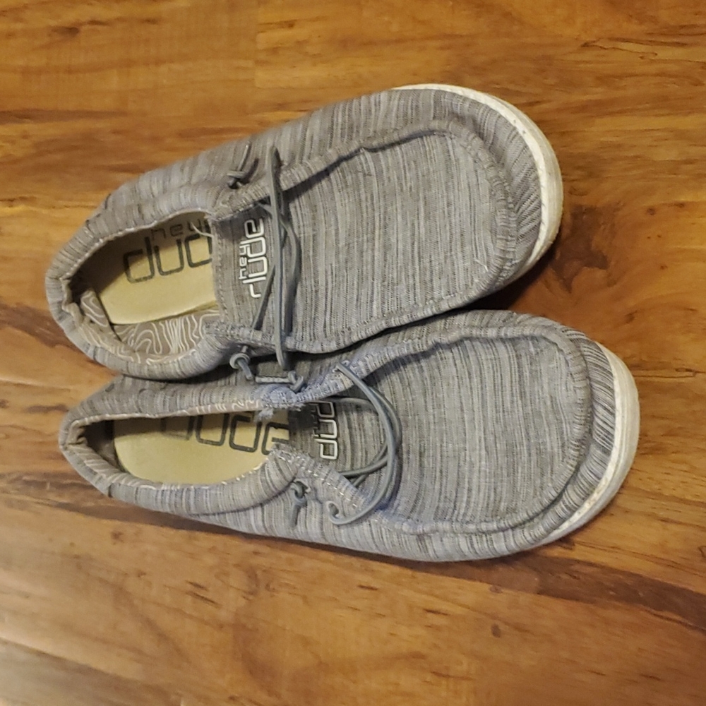 Hey dude wally youth linen stone
